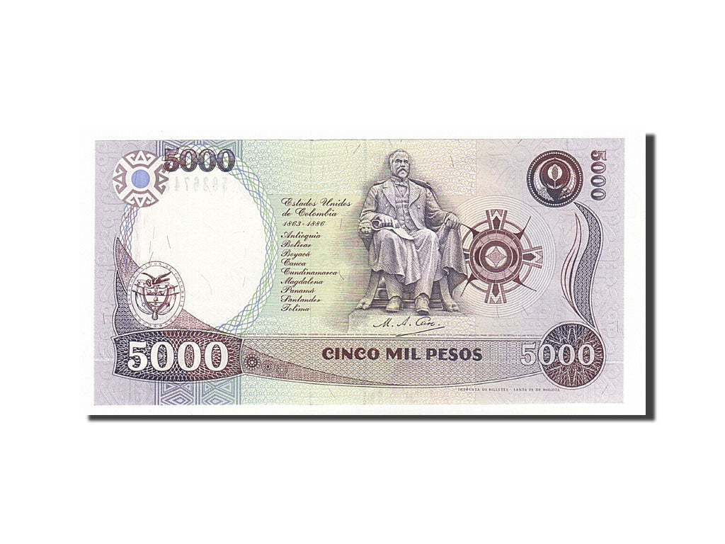Billete, 5000 Pesos, 1994, Colombia, 1994-01-03, UNC