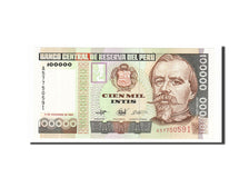 Peru, 100,000 Intis, 1989, KM #145, 1989-12-21, UNC(65-70), A5775059I
