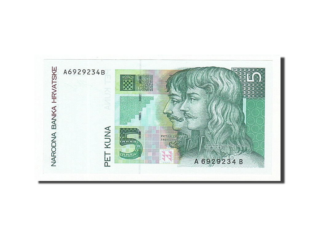 Croatia, 5 Kuna, 1993, KM #28a, 1993-10-31, UNC(65-70), A6929234B