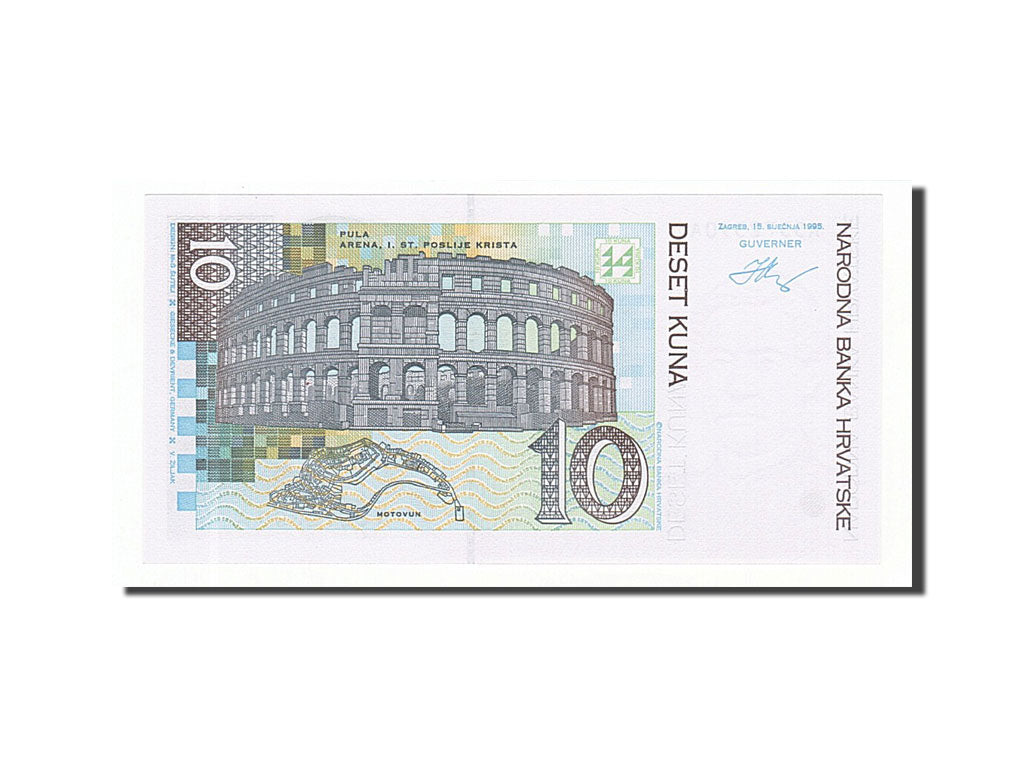 Croatia, 10 Kuna, 1995, KM #36a, 1995-01-15, UNC(65-70), A5572390A