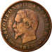 Moneda, Francia, Napoleon III, Napoléon III, 5 Centimes, 1855, Lille, BC+
