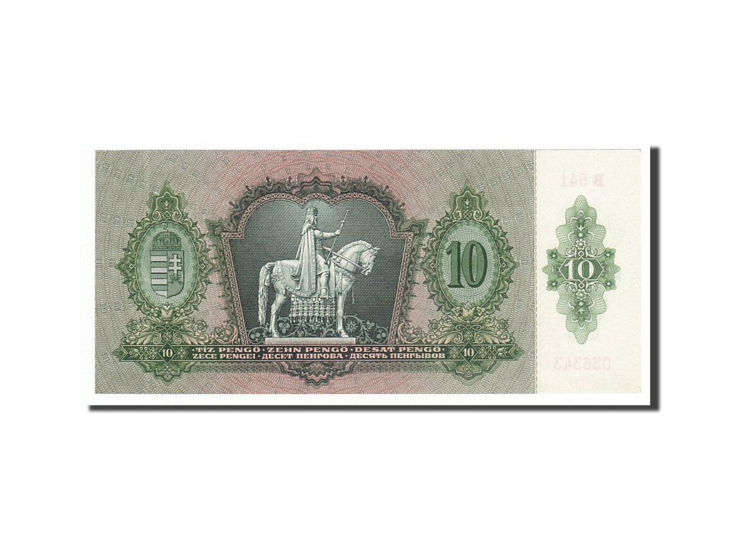 Hungary, 10 Pengö, 1936, KM #100, 1936-12-22, UNC(65-70), B541