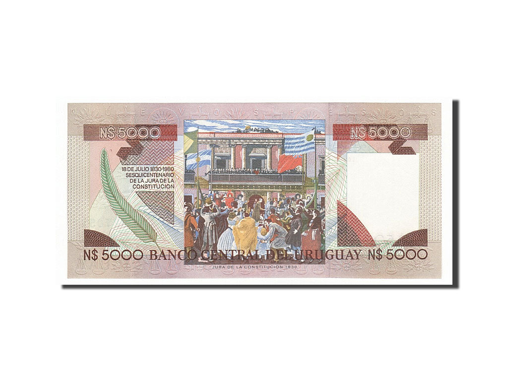 Banknote, Uruguay, 5000 Nuevos Pesos, 1983, UNC(65-70)