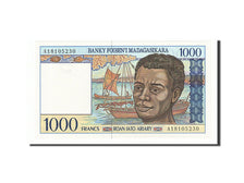 Banknote, Madagascar, 1000 Francs = 200 Ariary, 1994, UNC(65-70)