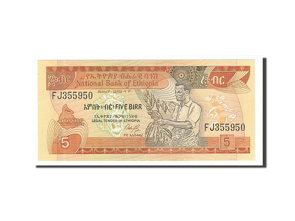 Banknote, Ethiopia, 5 Birr, 1991, UNC(65-70)