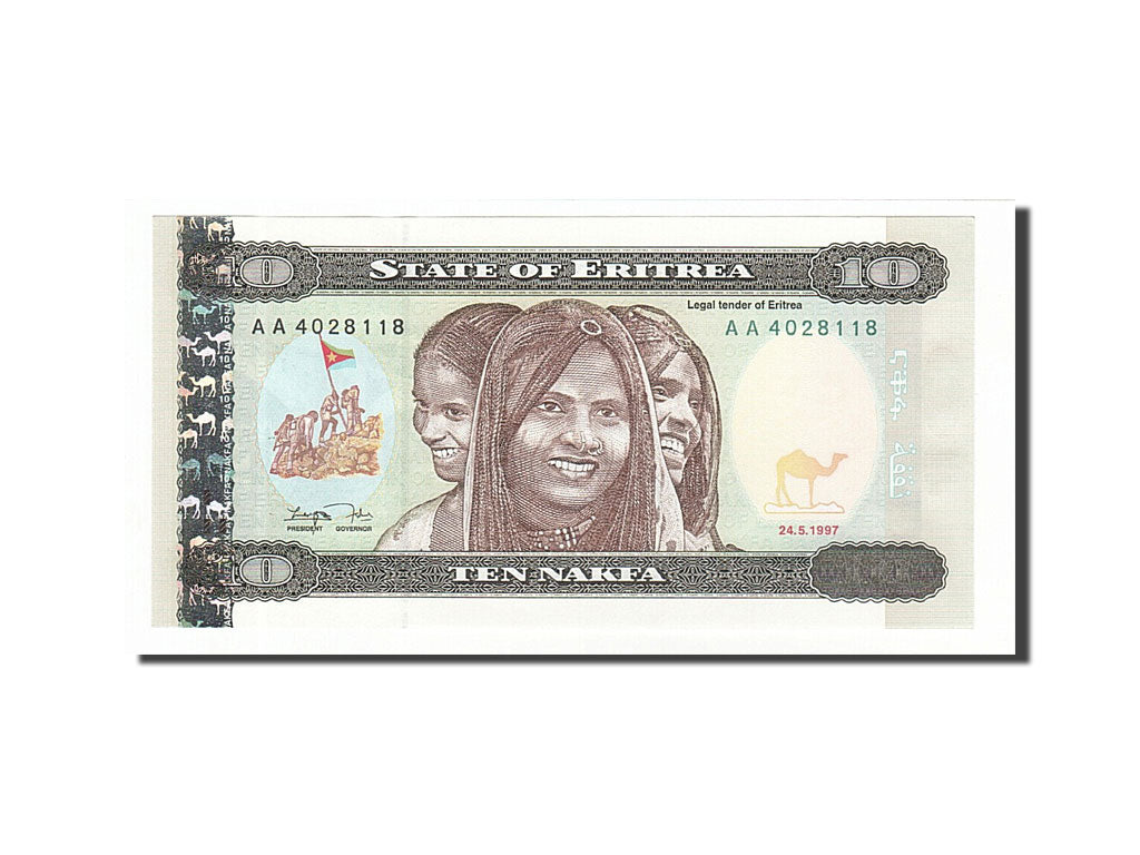 Banknote, Eritrea, 10 Nakfa, 1997, 1997-05-24, UNC(65-70)