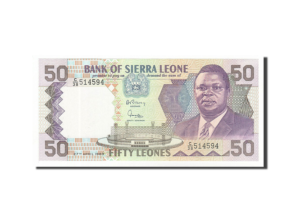 Sierra Leone, 50 Leones type Momoh