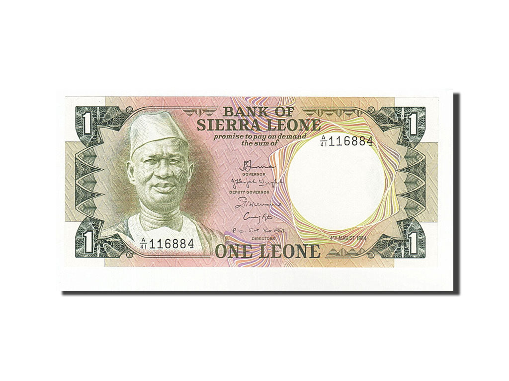 Banknote, Sierra Leone, 1 Leone, 1984, 1984-08-04, UNC(65-70)