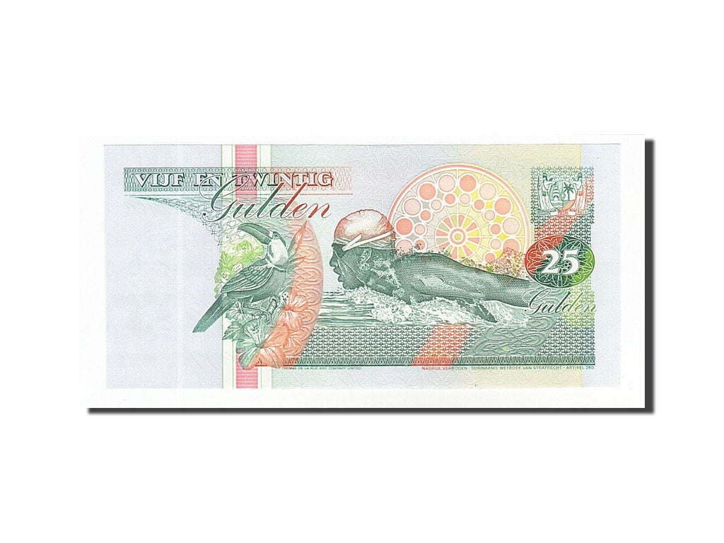 Banknote, Suriname, 25 Gulden, 1991, 1991-07-09, UNC(65-70)
