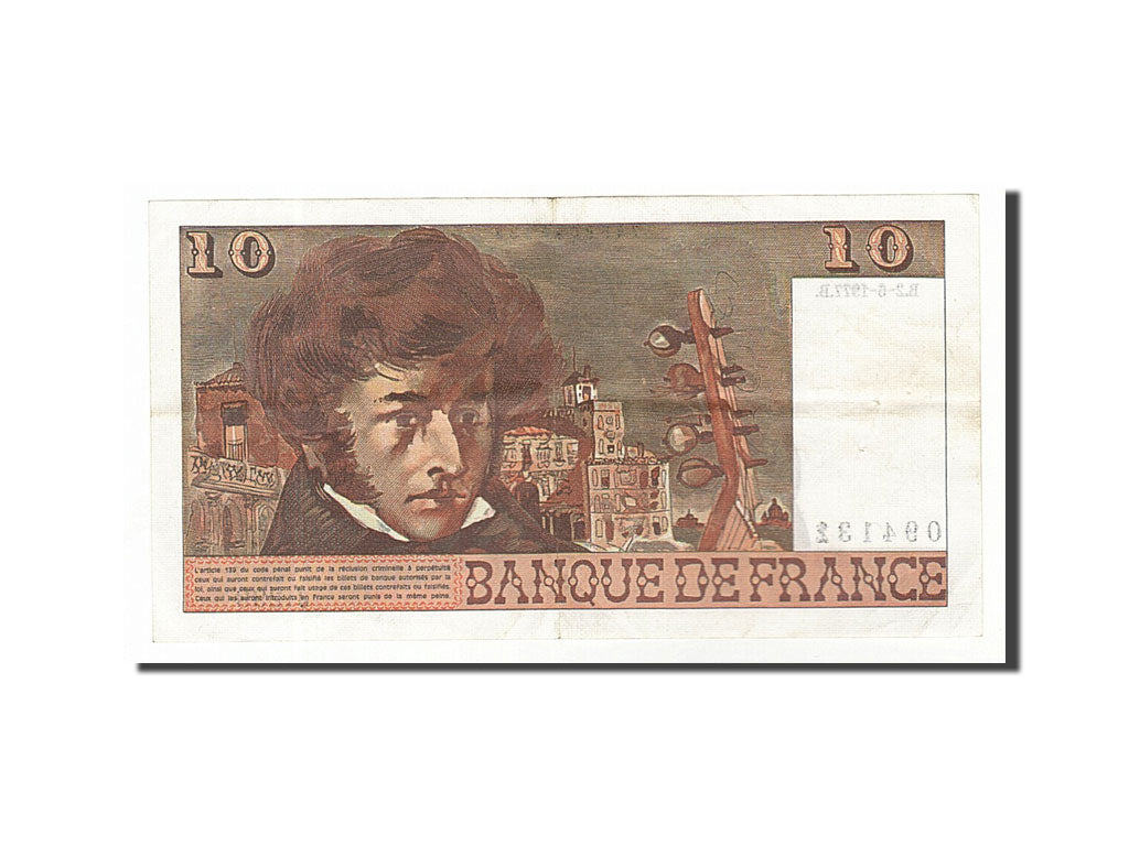 Banconote, Francia, 10 Francs, 10 F 1972-1978 ''Berlioz'', 1977, 1977-06-02, BB
