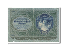 Austria, 100,000 Kronen, 1922, 1922-01-02, B