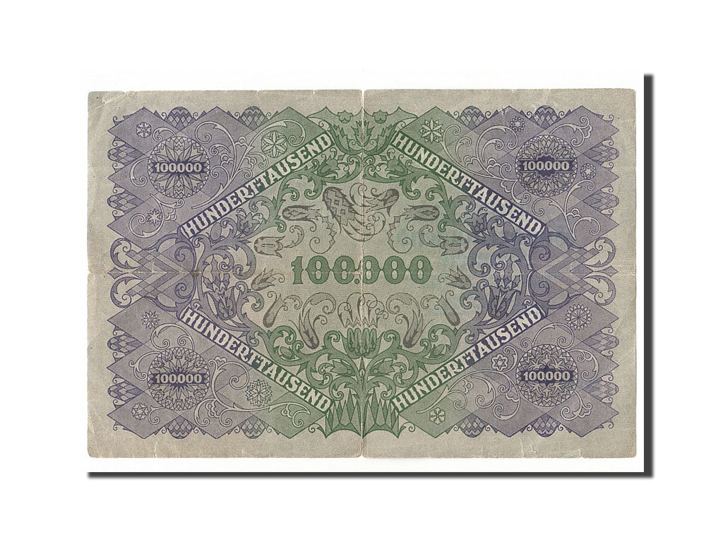 Austria, 100,000 Kronen, 1922, 1922-01-02, B