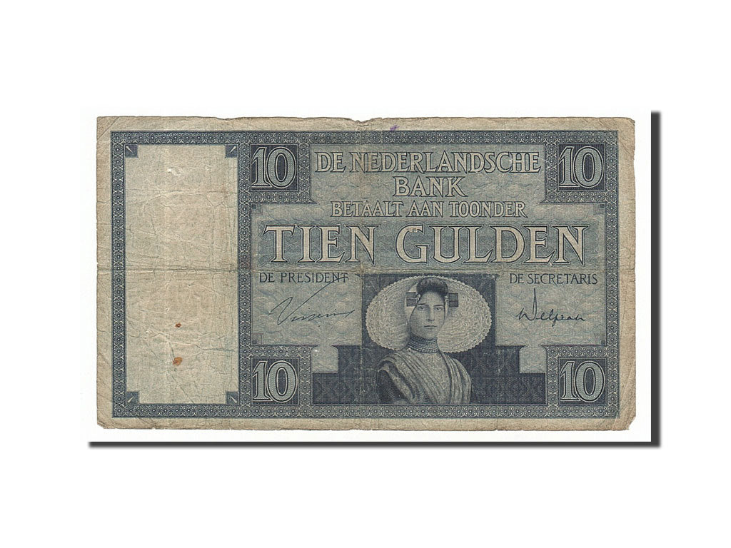 Pays-Bas, 10 Gulden type 1924-29