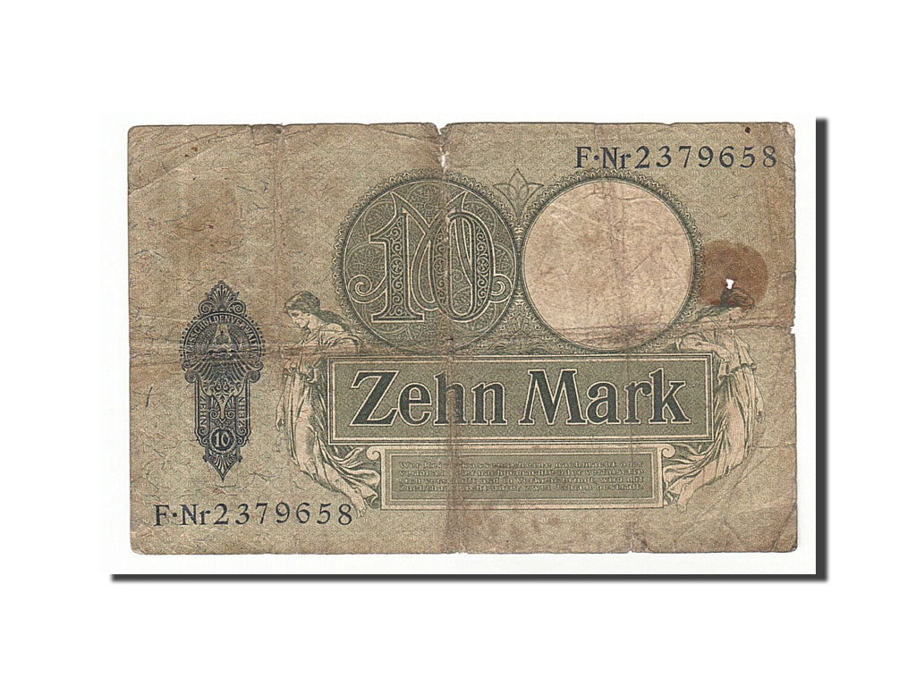 Banknote, Germany, 10 Mark, 1906, 1906-10-06, VG(8-10)