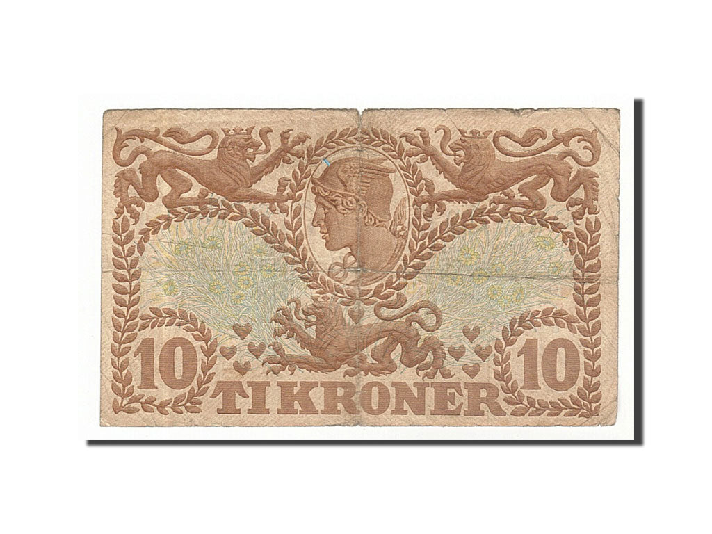 Denmark, 10 Kroner, 1939, KM #31g, VF(20-25), P8430230