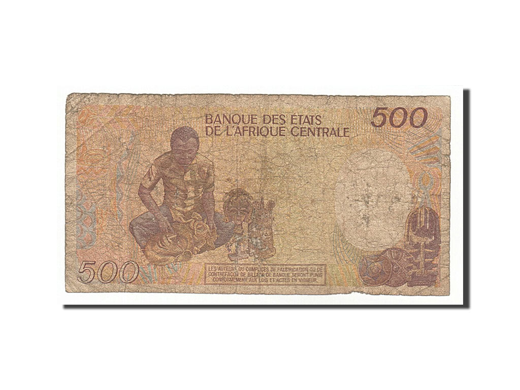 Cameroun, 500 Francs, 1988, KM #24a, 1988-01-01, VG(8-10), J.03