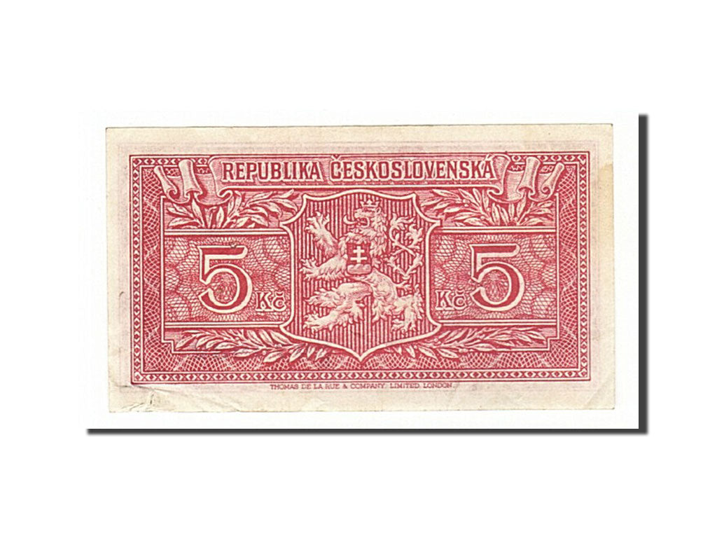 Czechoslovakia, 5 Korun, 1945, KM #59a, EF(40-45), U/K 979932