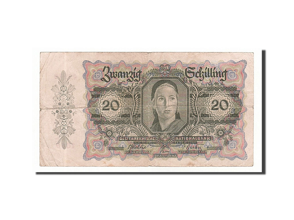 Austria, 20 Schilling, 1946, KM #123, 1946-02-02, VF(30-35), 49579 1065