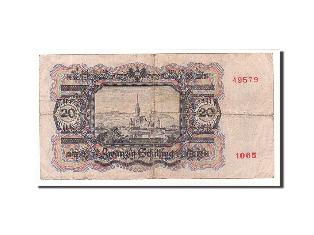 Austria, 20 Schilling, 1946, KM #123, 1946-02-02, VF(30-35), 49579 1065