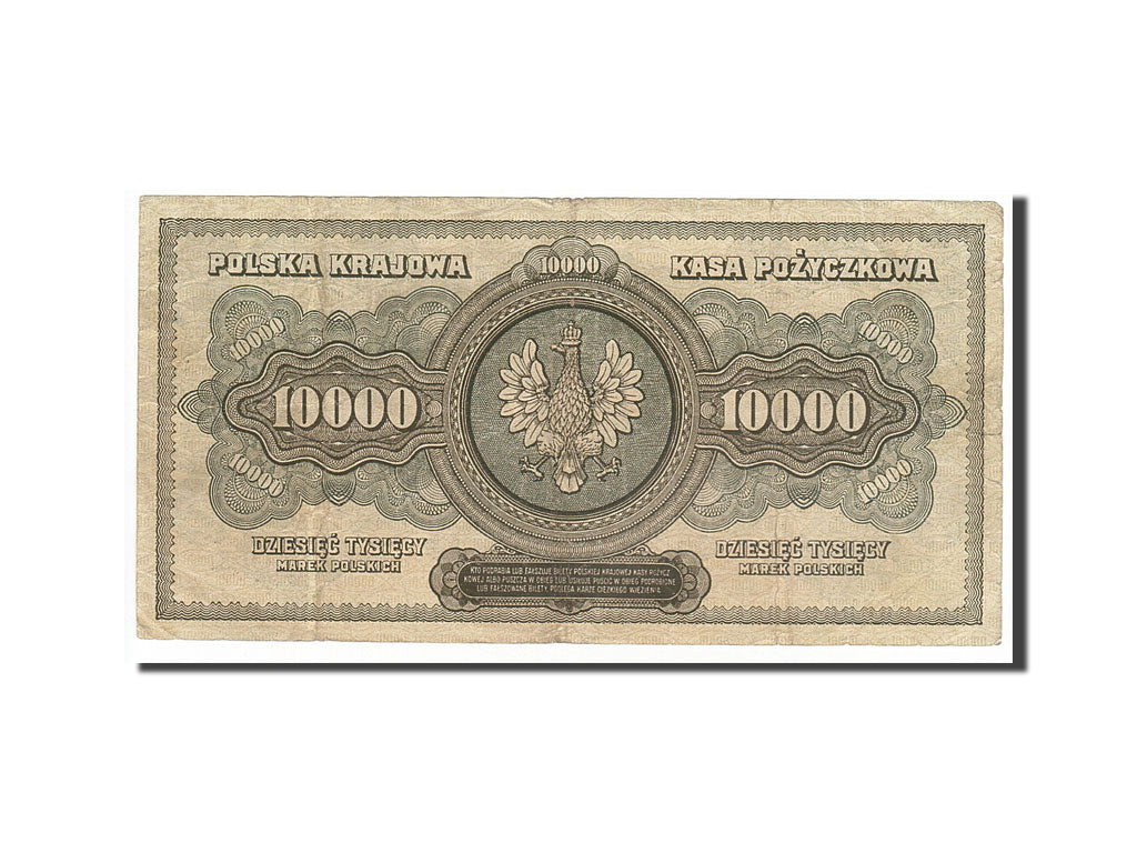 Banknote, Poland, 10,000 Marek, 1922, 1922-03-11, EF(40-45)