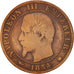 France, Napoleon III, 5 Centimes,1854, Marseille, F(12-15), Bronze, KM 777.6