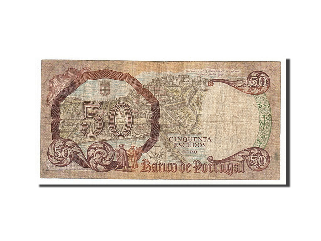 Portugal, 50 Escudos, 1964, KM #168, 1964-02-28, VF(30-35), BRQ37026