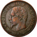 Moneda, Francia, Napoleon III, Napoléon III, 5 Centimes, 1854, Lille, BC+