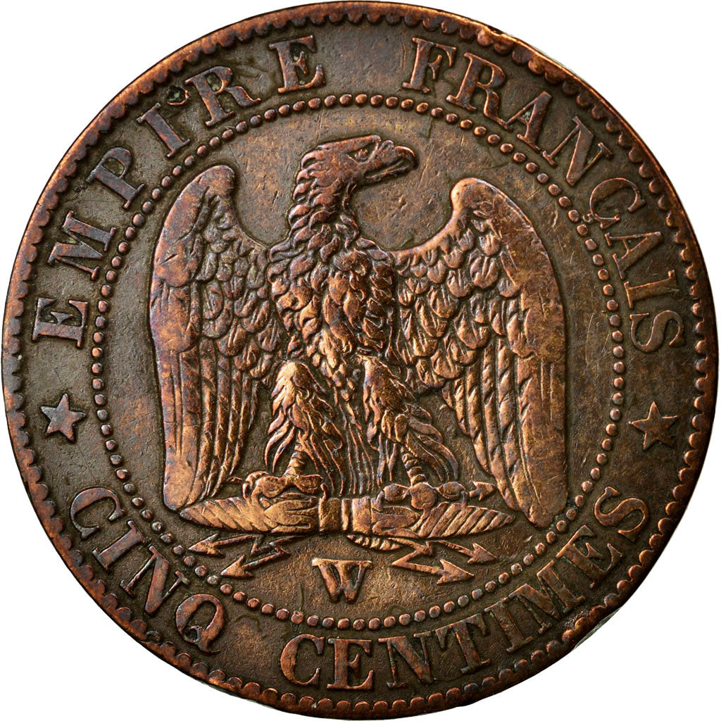 Monnaie, France, Napoleon III, Napoléon III, 5 Centimes, 1854, Lille, TB+