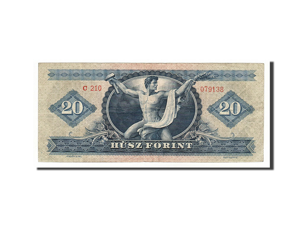 Hungary, 20 Forint, 1962, KM #169c, 1962-10-12, EF(40-45), C 210 079138