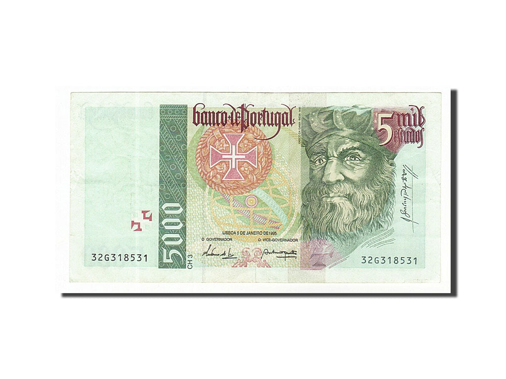 Portugal, 5000 Escudos type Vasco de Gama