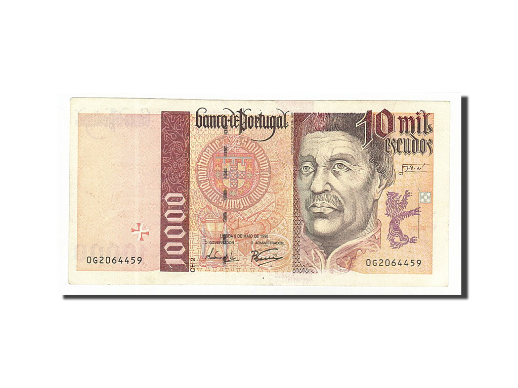 Portugal, 10,000 Escudos, 1996, KM #191a, 1996-05-02, EF(40-45), 0G2064459