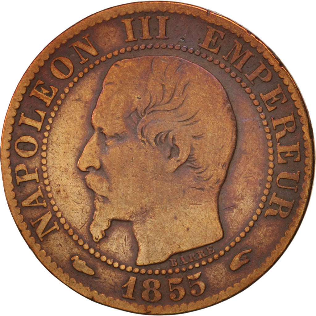 Coin, France, Napoleon III, Napoléon III, 5 Centimes, 1855, Paris, VF(20-25)