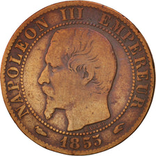 Coin, France, Napoleon III, Napoléon III, 5 Centimes, 1855, Paris, VF(20-25)