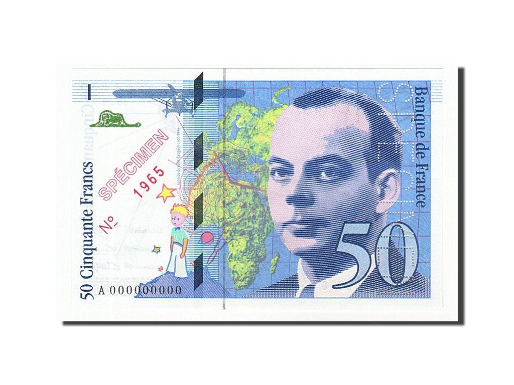 Billet, France, 50 Francs, 50 F 1992-1999 ''St Exupéry'', 1993, NEUF