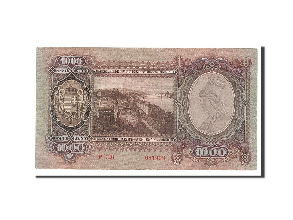 Hungary, 1000 Pengö, 1943, KM #116, 1943-02-24, AU(55-58), F020 081999