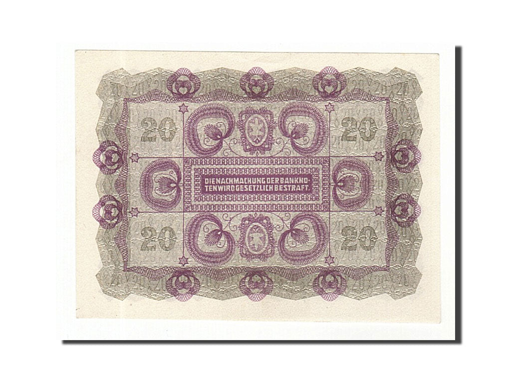 Autriche, 20 Kronen type 1922