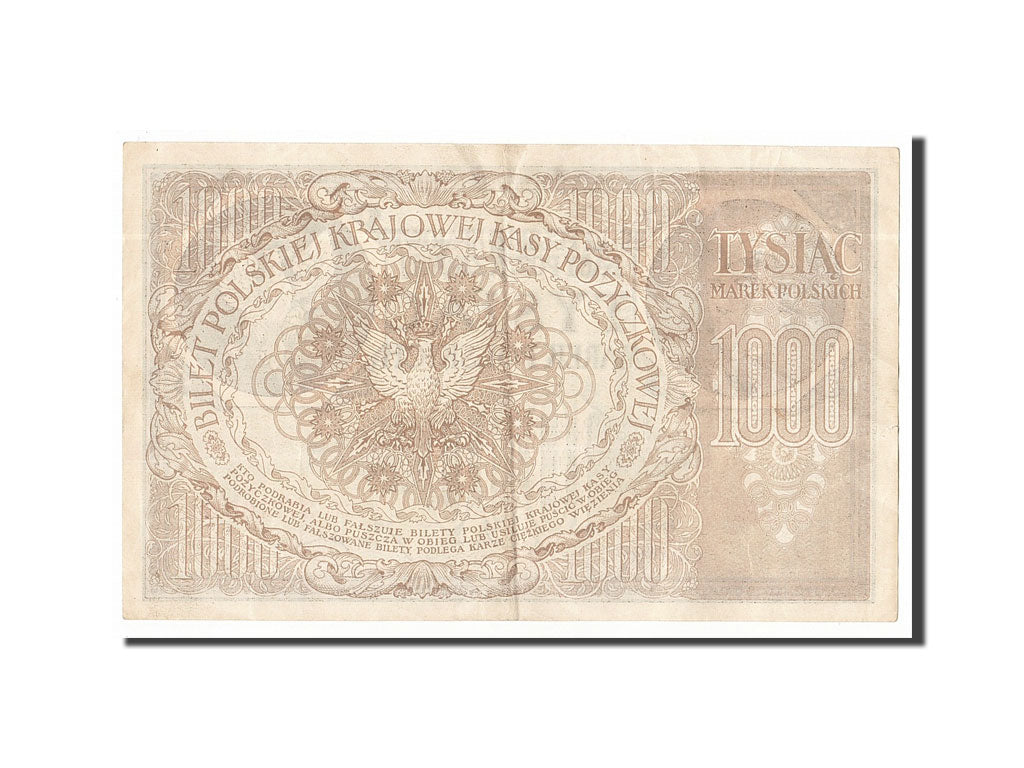 Poland, 1000 Marek, 1919, KM #22d, 1919-05-17, AU(55-58), 377762