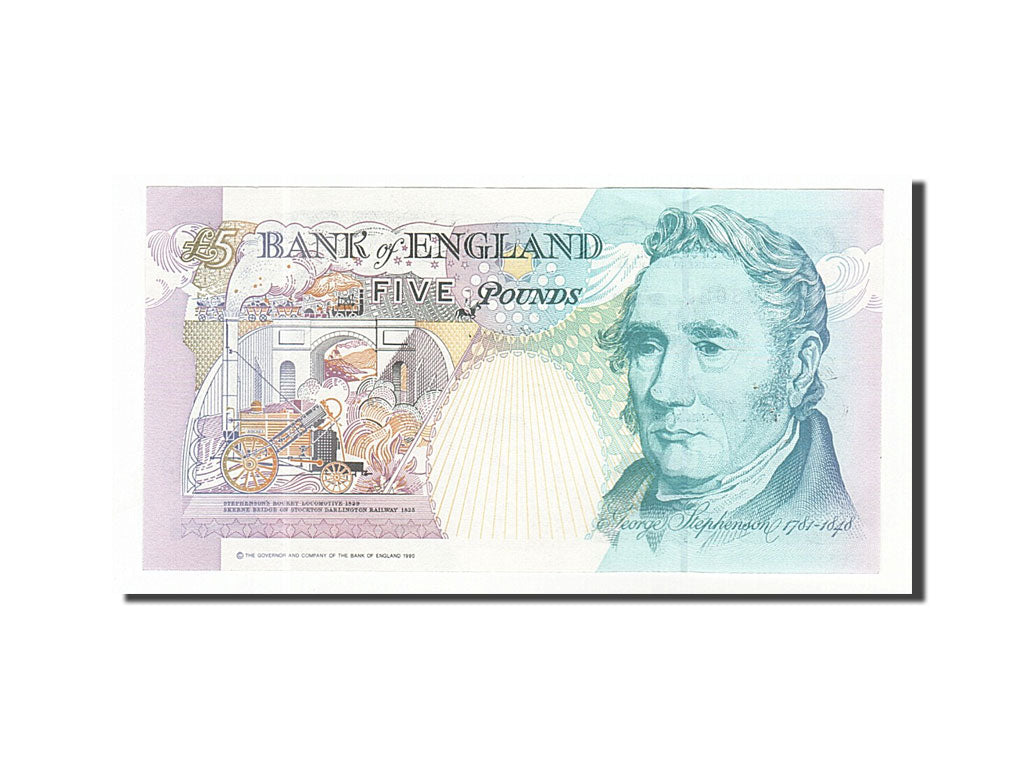 Great Britain, 5 Pounds, 1991, KM #382b, AU(55-58), BD17598628