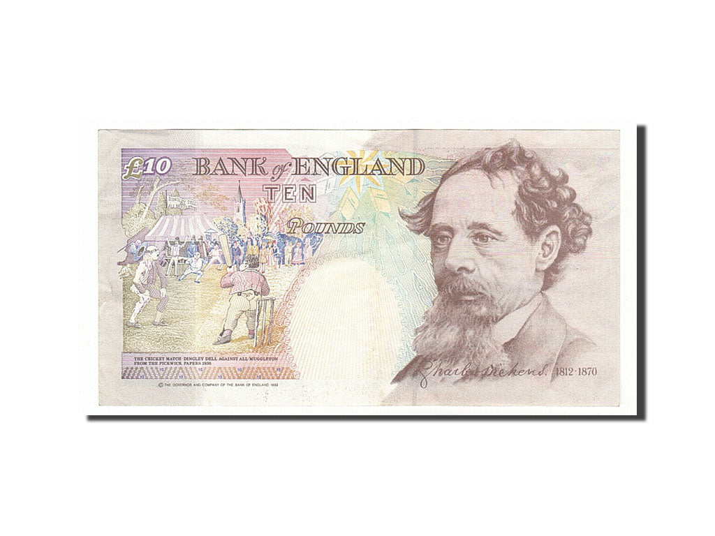 Great Britain, 10 Pounds, 1993, KM #386a, AU(55-58), A63138661