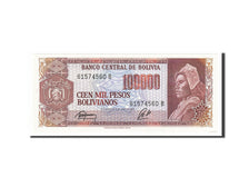 Banknote, Bolivia, 100,000 Pesos Bolivianos, 1984, 1984-06-05, UNC(60-62)