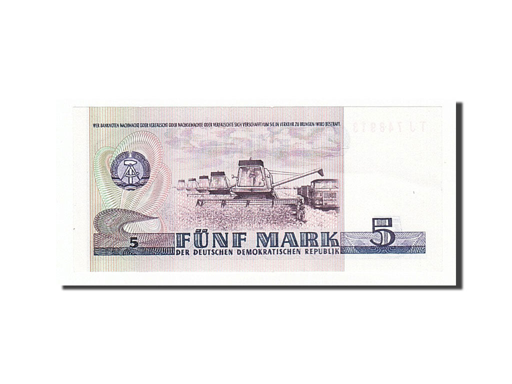 Germany - Democratic Republic, 5 Mark, 1975, KM #27a, UNC(60-62), TJ748913