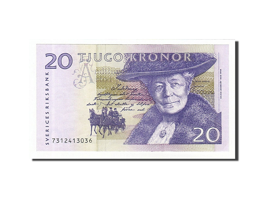 Sweden, 20 Kronor, 1997, KM #63a, UNC(60-62), 7312413036