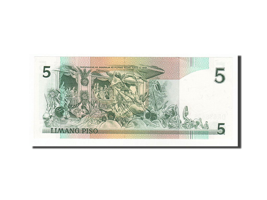 Banknote, Philippines, 5 Piso, 1985, UNC(63)