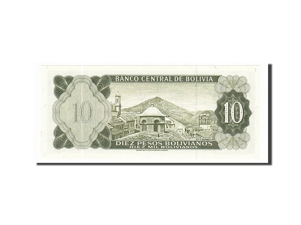Billete, 10 Pesos Bolivianos, 1962, Bolivia, SC
