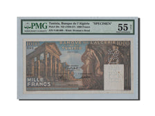 Tunisia, 1000 Francs, 1950, SPECIMEN, KM:29s, PMG AU55