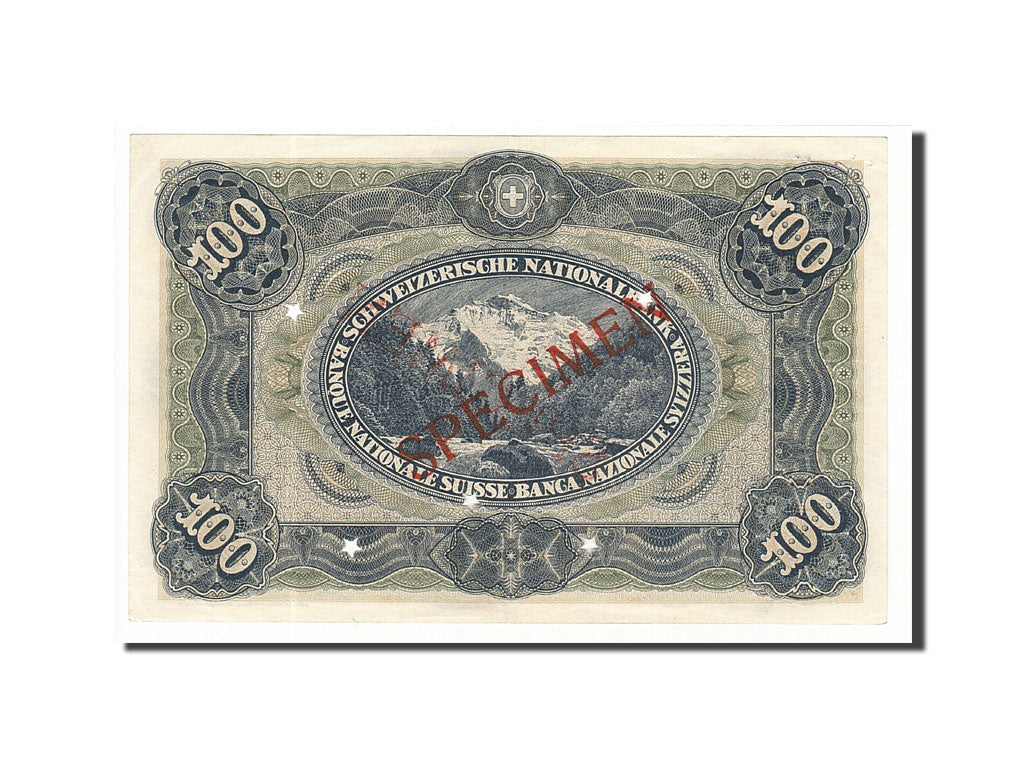 Switzerland, 100 Franken, Guillaume Tell, AU(55-58)