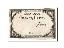 France, 5 Livres, 1793, KM #A76, 1793-10-31, VF(20-25), Lafaurie #171, France,..
