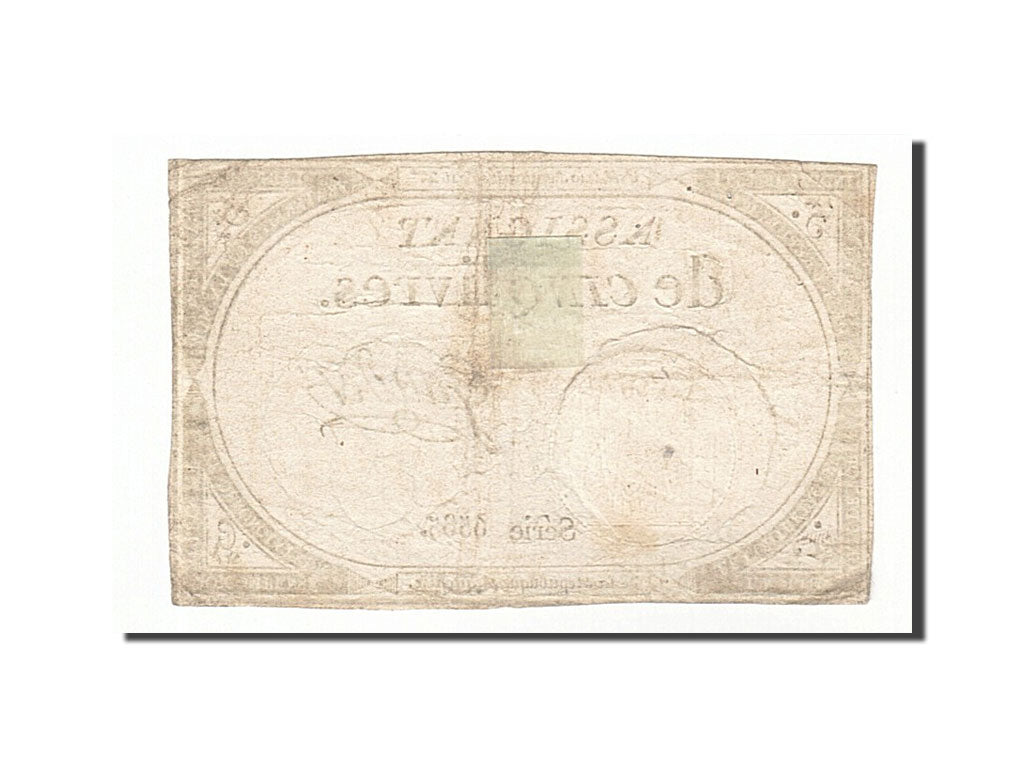 France, 5 Livres, 1793, KM #A76, 1793-10-31, VF(20-25), Lafaurie #171, France,..
