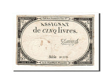 France, 5 Livres, 1793, KM #A76, 1793-10-31, VF(20-25), Lafaurie #171, France,..