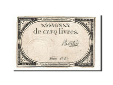 France, 5 Livres, 1793, KM #A76, 1793-10-31, VF(20-25), Lafaurie #171, France,..